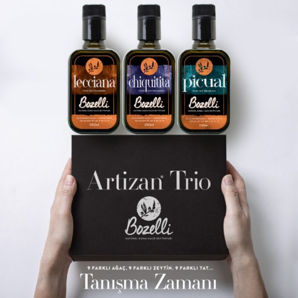 Yeni Sezon ('25/'26) Artizan Trio 2 İlk Hasat Soğuk Sıkım Natürel Sızma Hediyelik Kutusunda