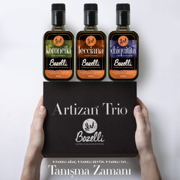 Yeni Sezon ('25/'26) Artizan Trio 2 İlk Hasat Soğuk Sıkım Natürel Sızma Hediyelik Kutusunda