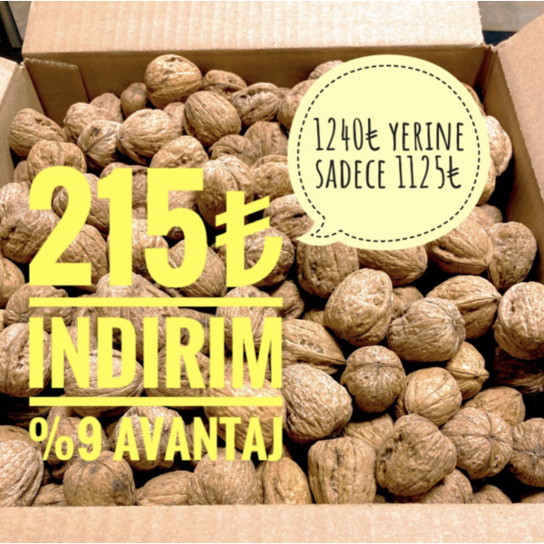 Yeni Sezon 4 kg Ekonomik Paket Büyük Boy Ceviz İnce Kabuklu Chandler Cinsi